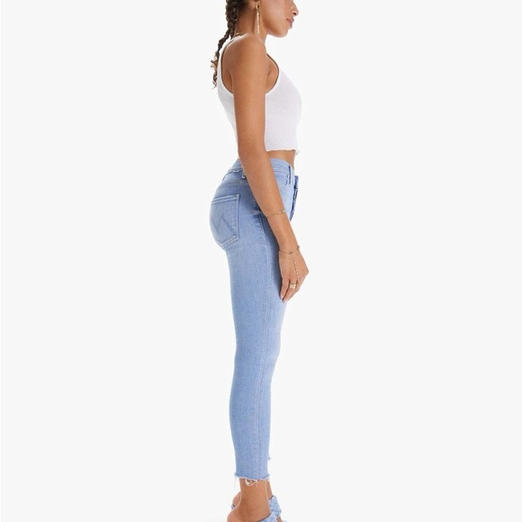 Mother The Stunner Ankle Fray Crafty Side Denim Blue Jeans Women’s 27 - Picture 4 of 10